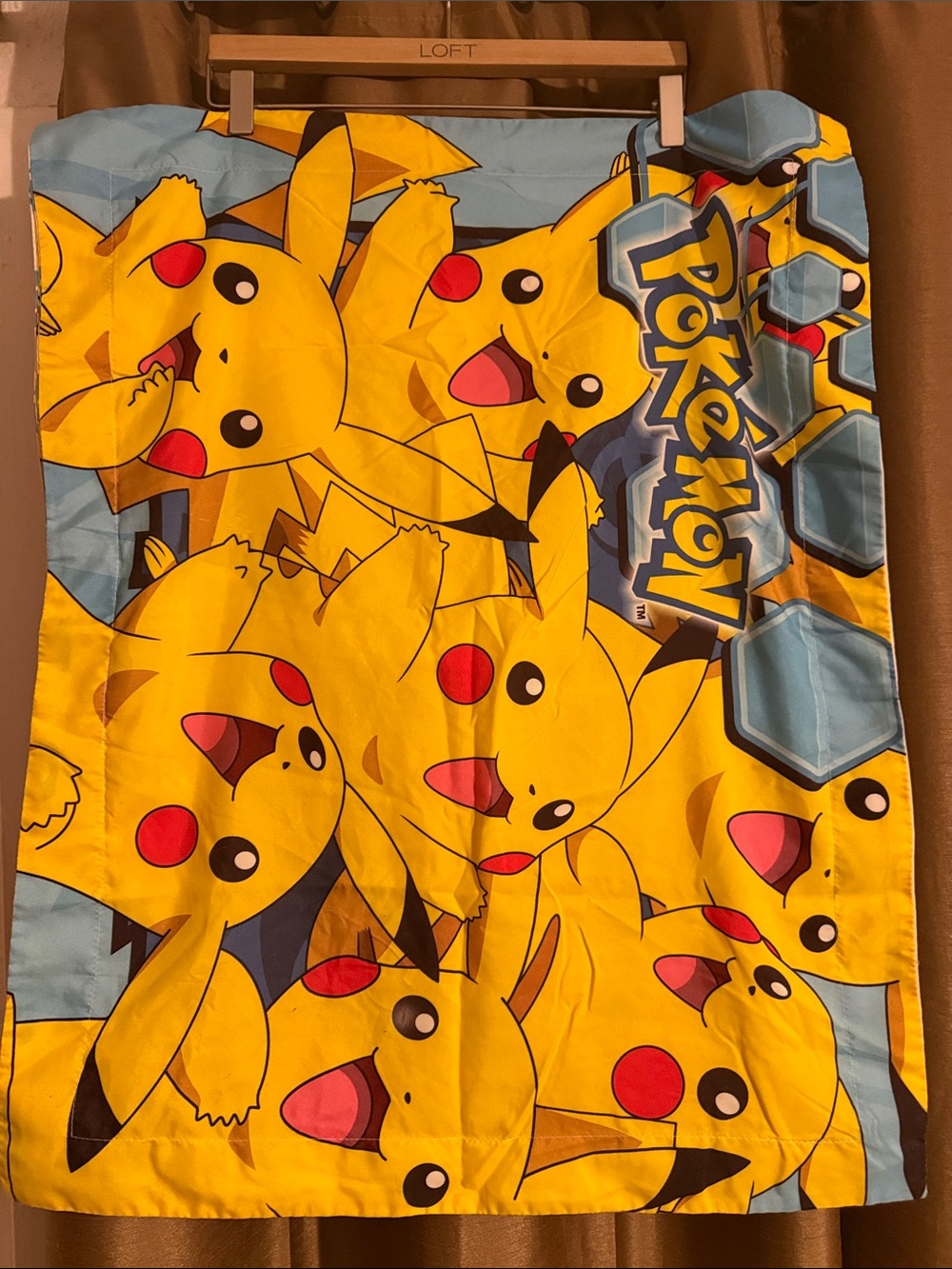 (2) Pokémon Pillowcase Sham Set of 2 PIKACHU 30” X 24”